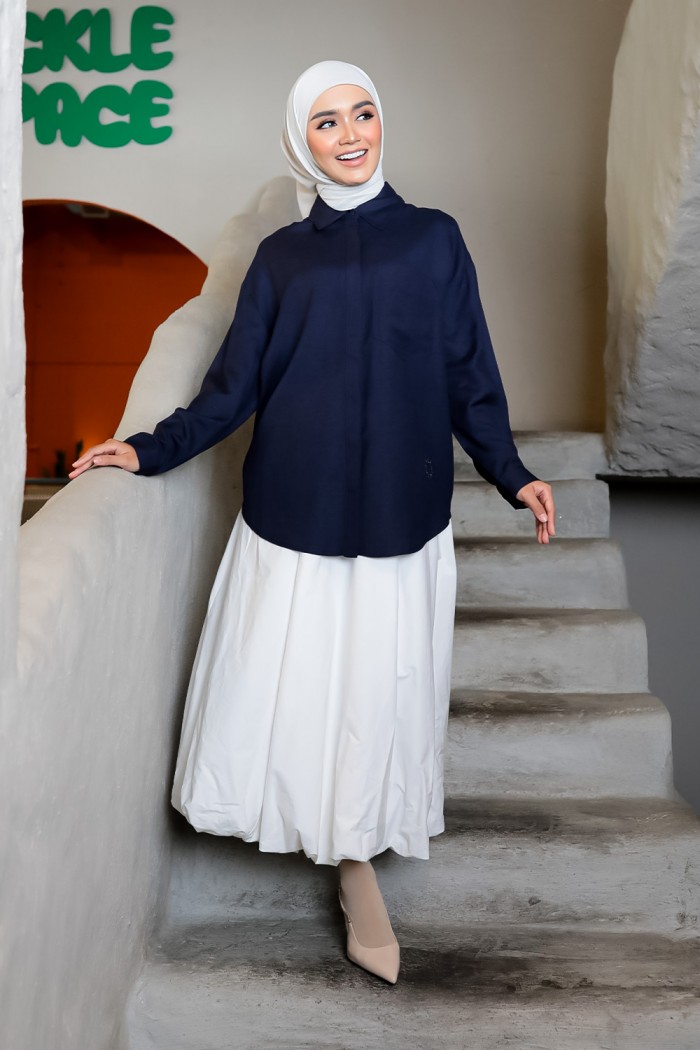 Zeera Shirt - Navy Blue