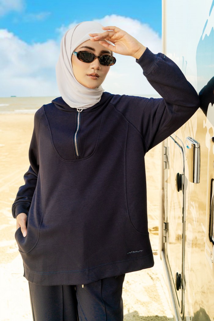 Gisele Suit Hoodie 2 - Navy Blue