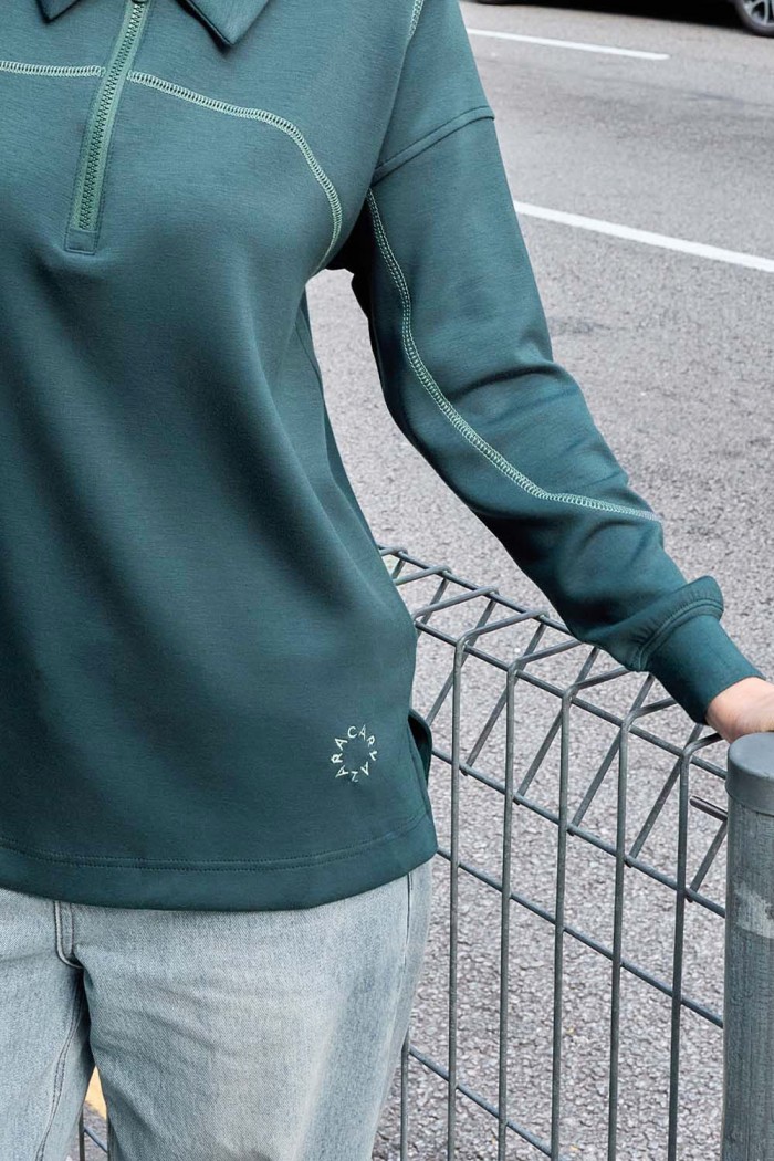 Viena Plain Shirt - Dark Turquoise