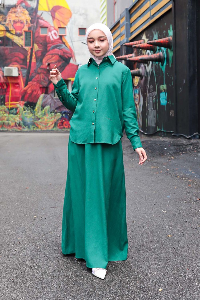 Evelyn Suit Plain - Forest Green