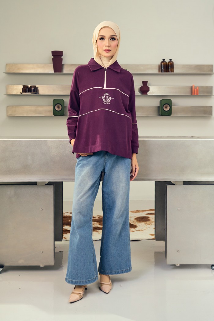 Nyra Premium Shirt - Plum Purple