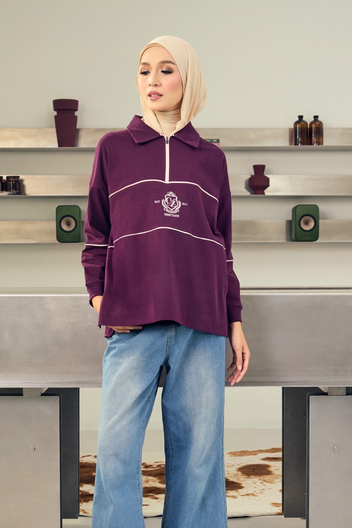 Nyra Premium Shirt - Plum Purple