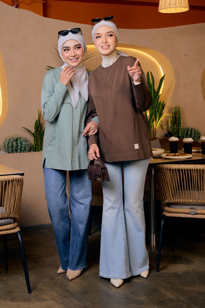 Sky Plain Shirt - Rich Brown