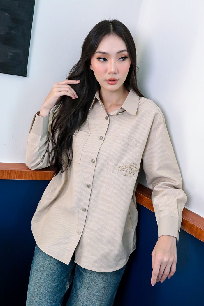 Elise Premium Shirt - Khaki