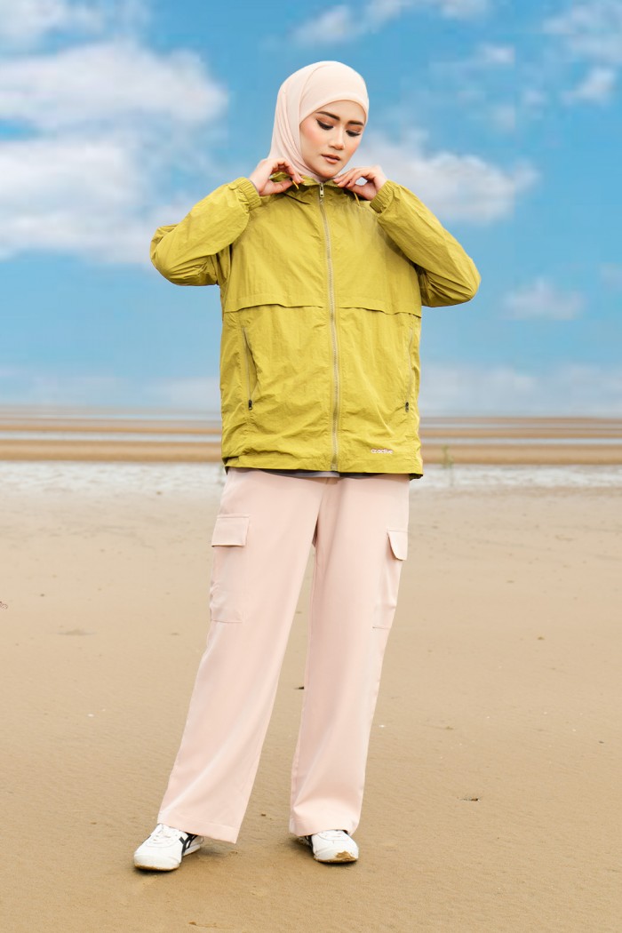 Coralé Windbreaker - Lime Olive