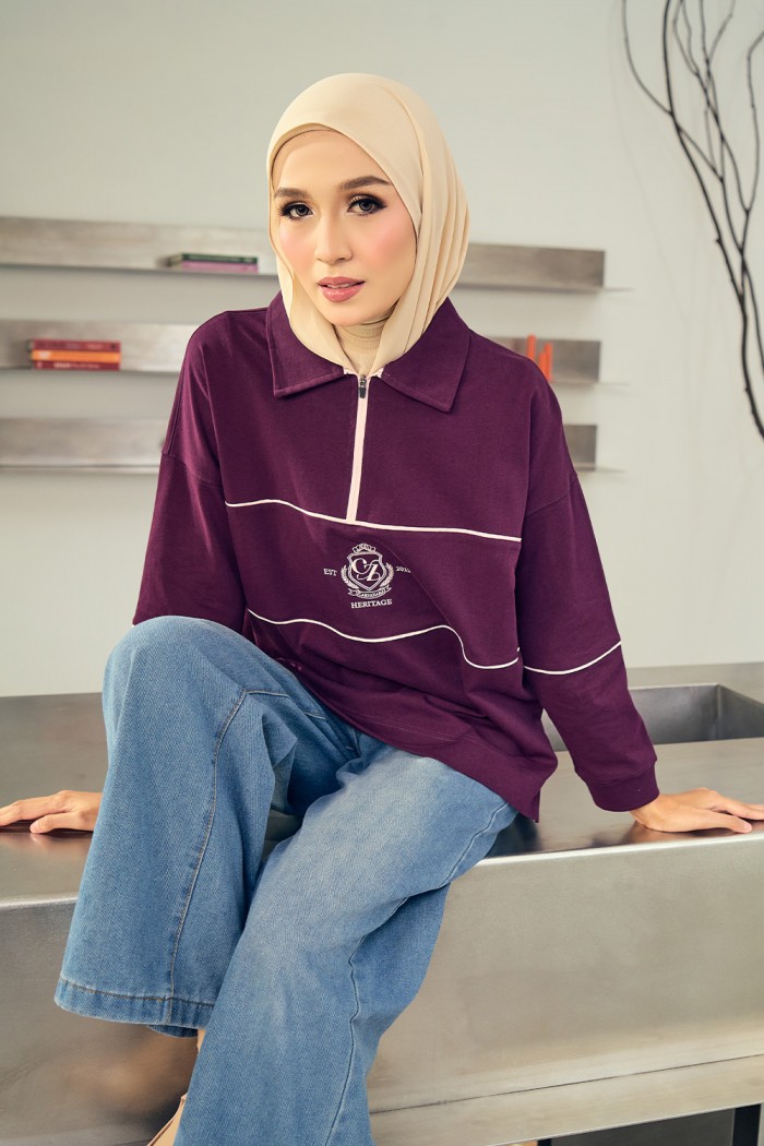 Nyra Premium Shirt - Plum Purple