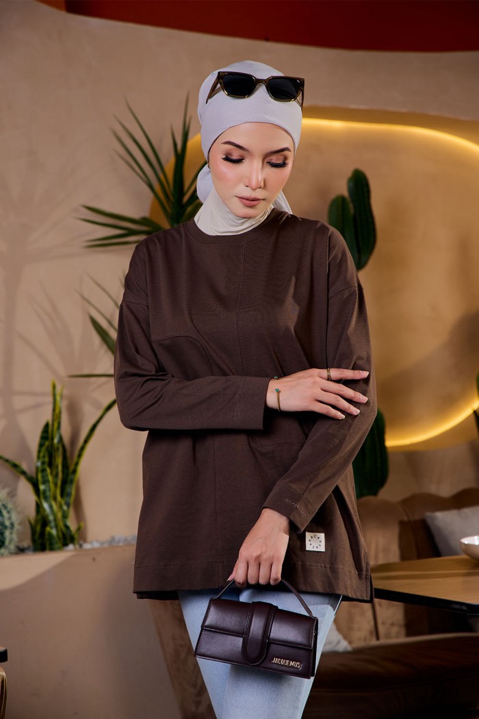 Sky Plain Shirt - Rich Brown