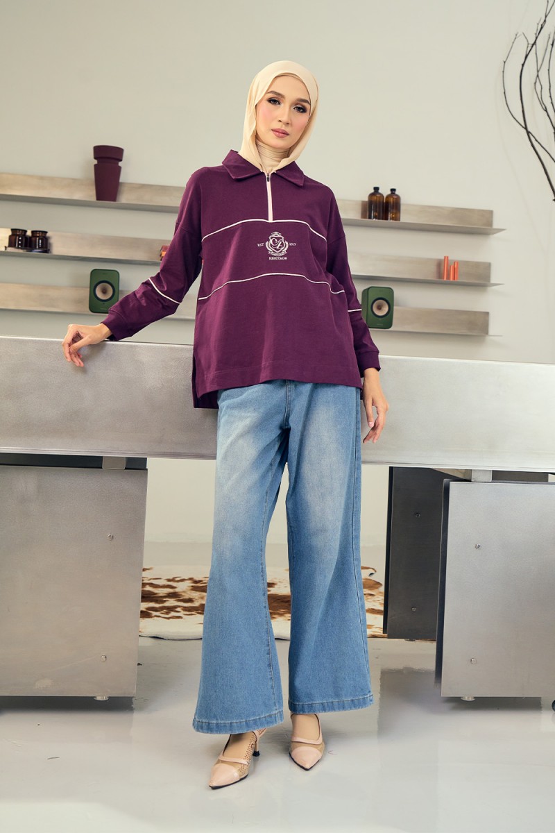 Nyra Premium Shirt - Plum Purple