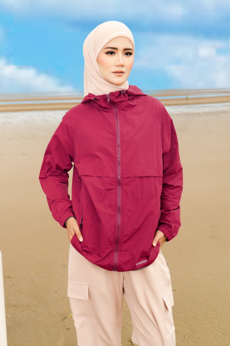Coralé Windbreaker - Magenta