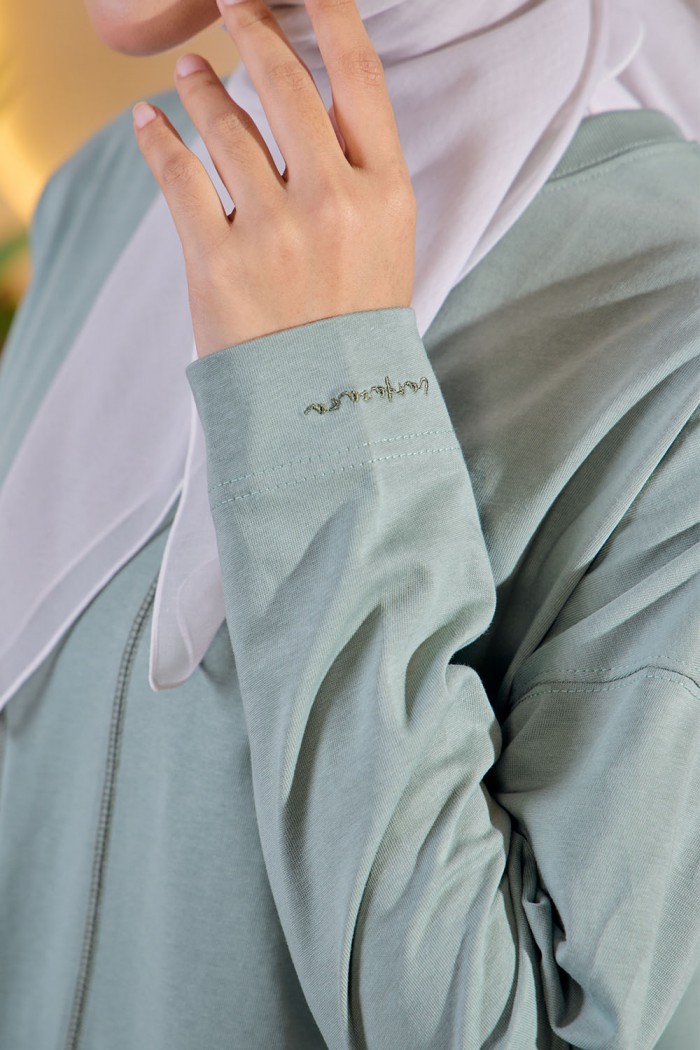 Sky Plain Shirt - Greyish Green