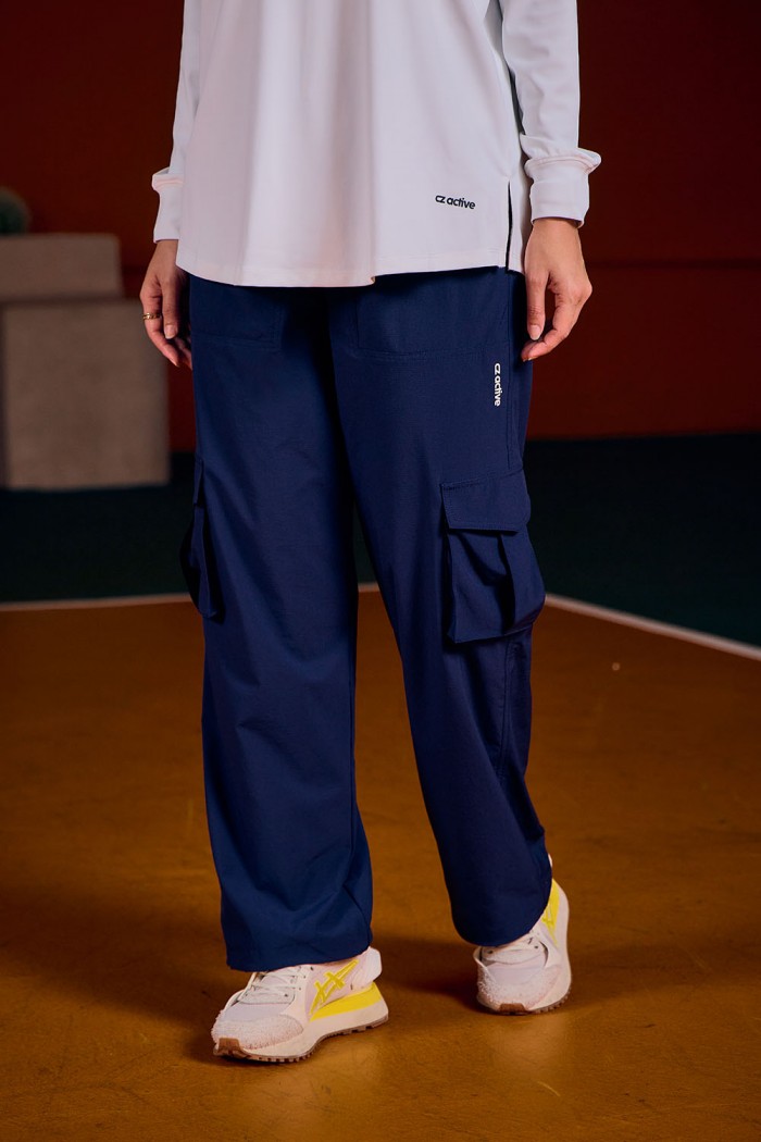 Flex Cargo Pants - Navy Blue