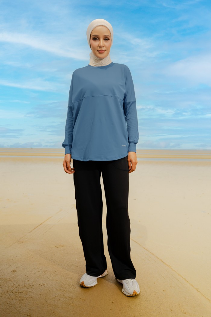 Lightweight Dry-Fit Top - Dark Denim