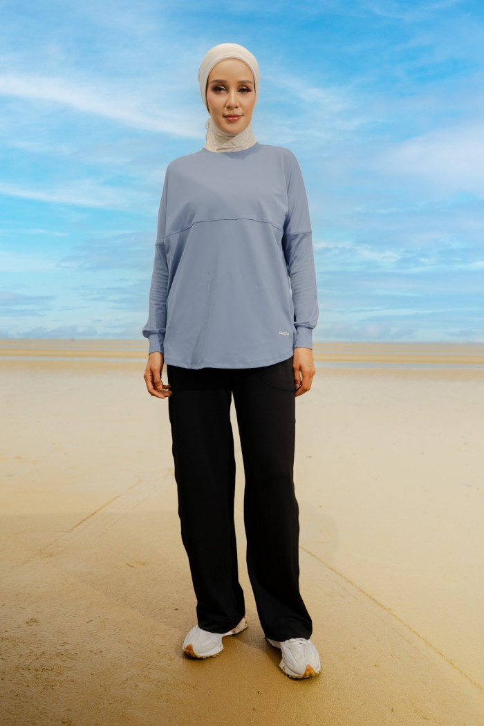 Lightweight Dry-Fit Top - Dusty Blue