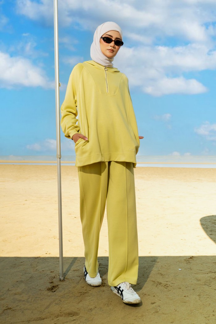 Gisele Suit Hoodie 2 - Lime Yellow