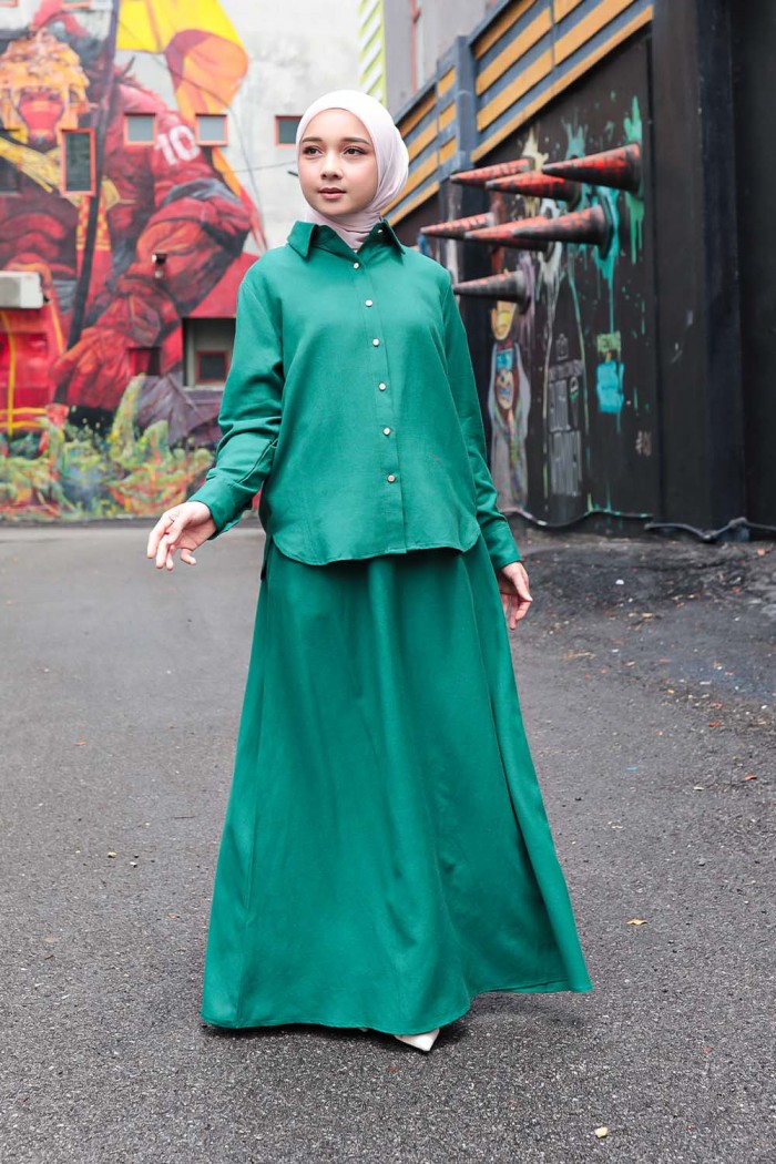 Evelyn Suit Plain - Forest Green