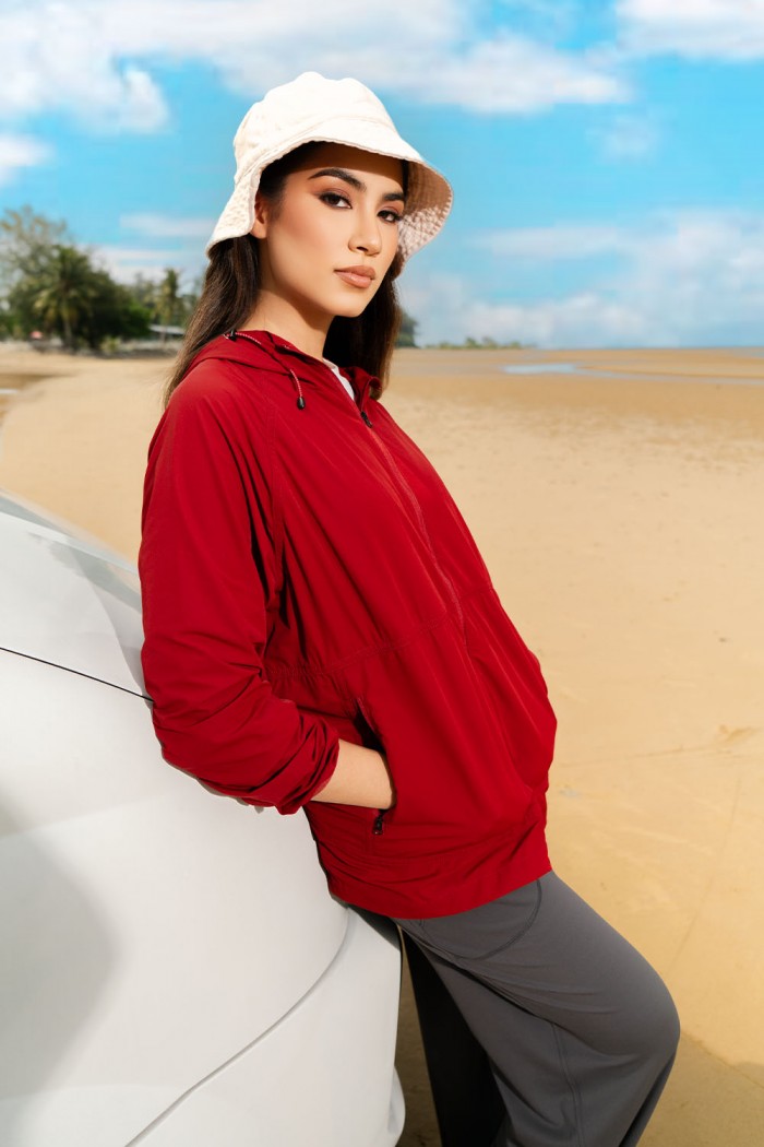 Amour Windbreaker - Red Chilli