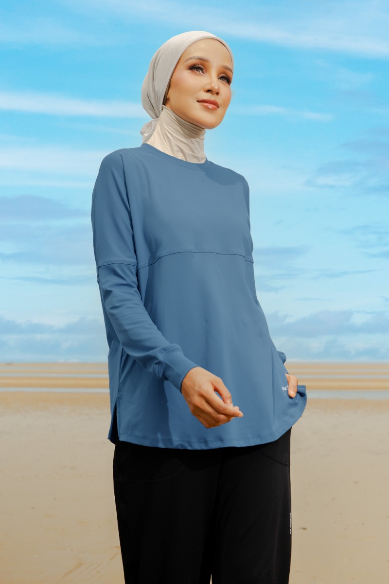 Lightweight Dry-Fit Top - Dark Denim