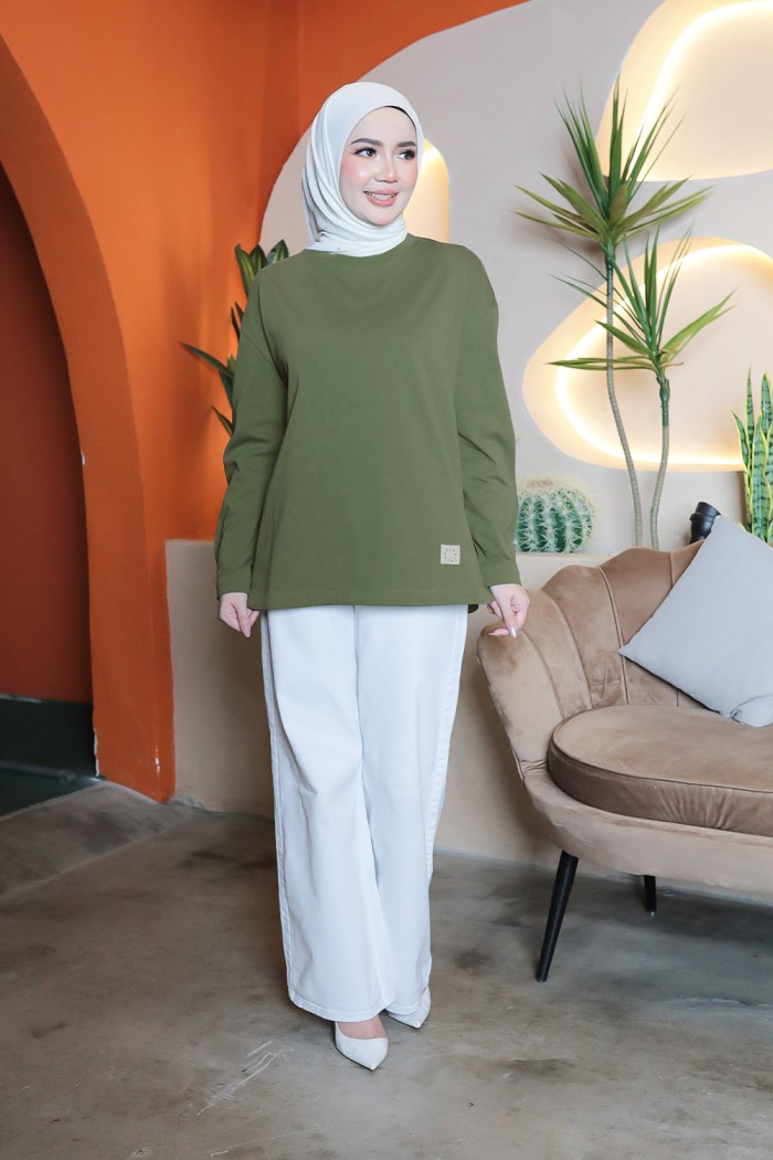 Thera Plain Shirt - Dark Olive