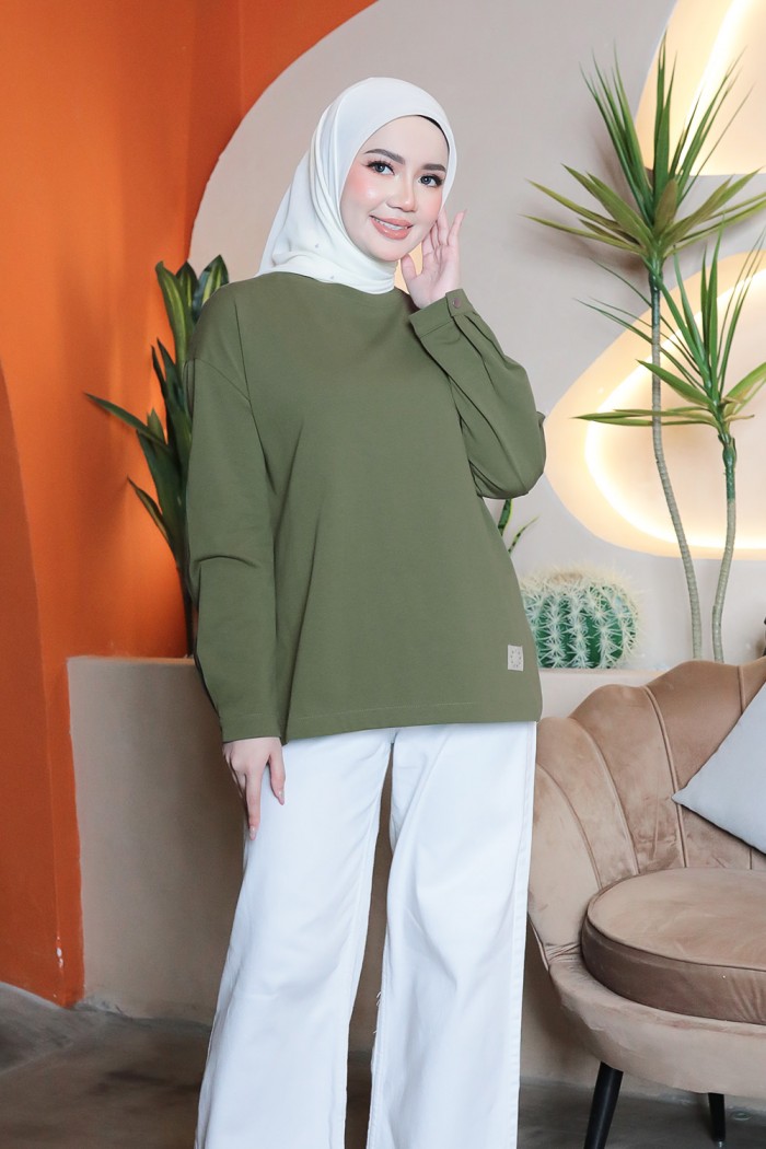 Thera Plain Shirt - Dark Olive