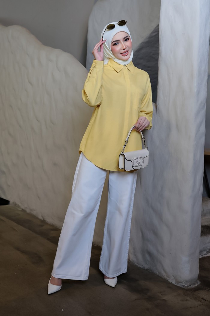 Zeera Shirt - Soft Yellow