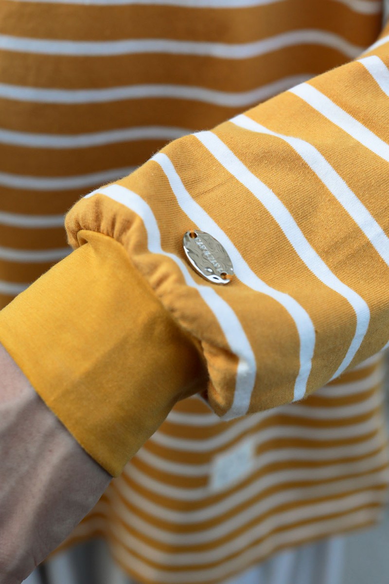 Ozy Stripe Shirt - Mustard Yellow