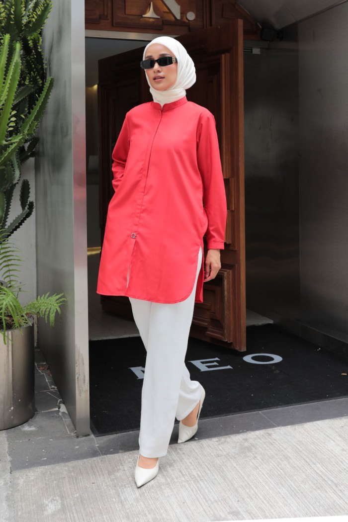 Aileen Blouse - Red Chilli