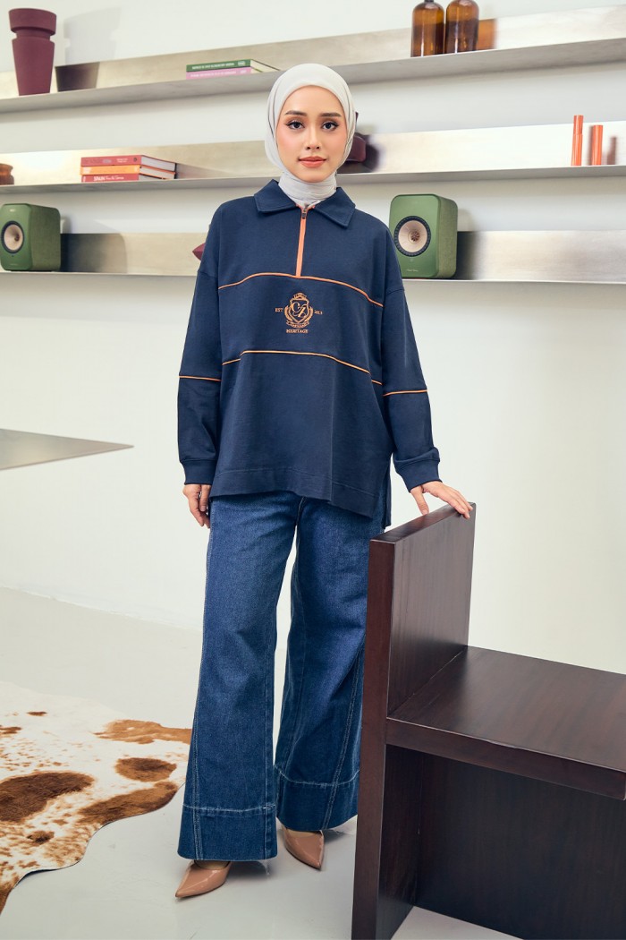 Nyra Premium Shirt - Deep Navy