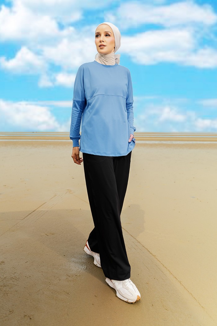 Lightweight Dry-Fit Top - Denim Blue