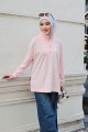 Ozy Stripe Shirt - Soft Pink
