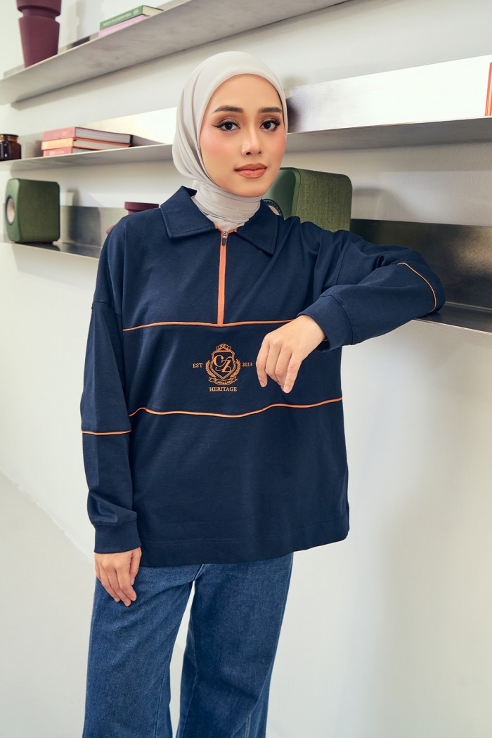 Nyra Premium Shirt - Deep Navy