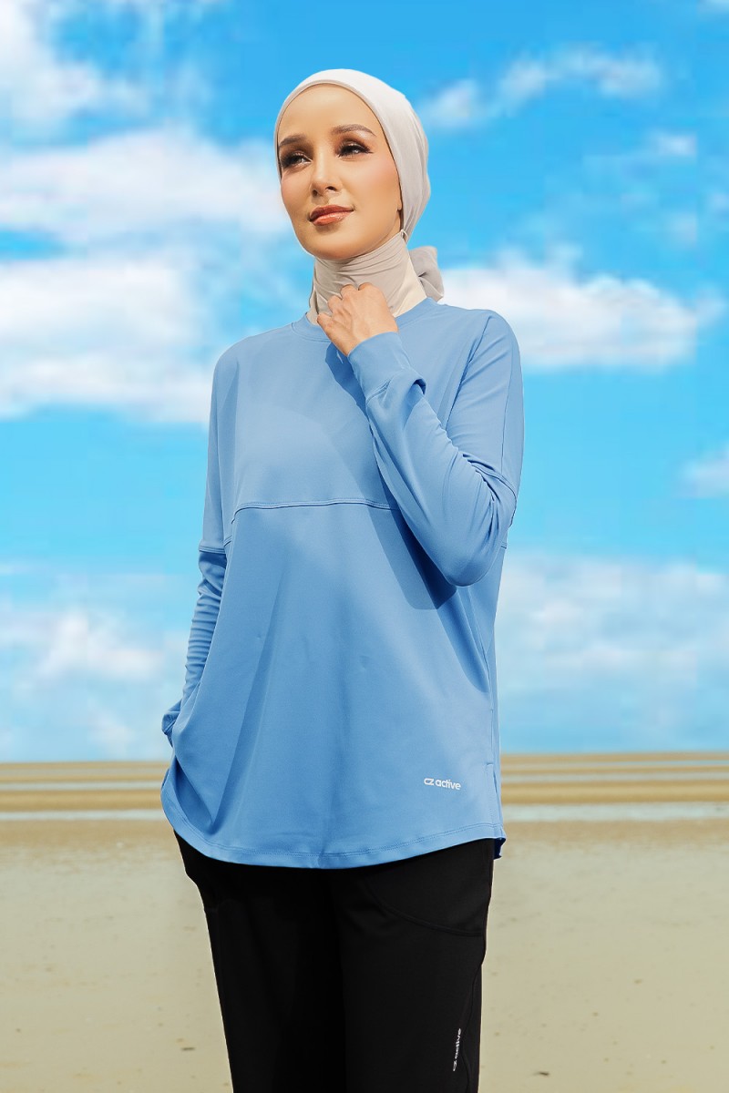 Lightweight Dry-Fit Top - Denim Blue