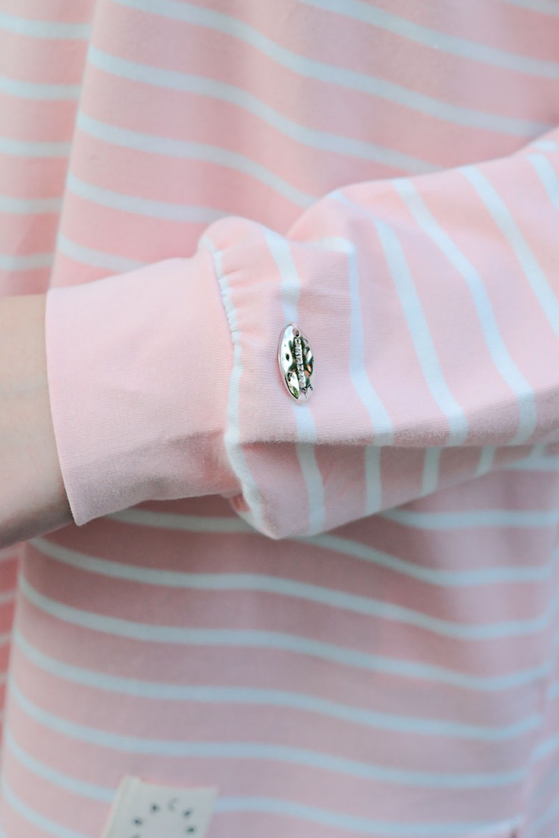 Ozy Stripe Shirt - Soft Pink