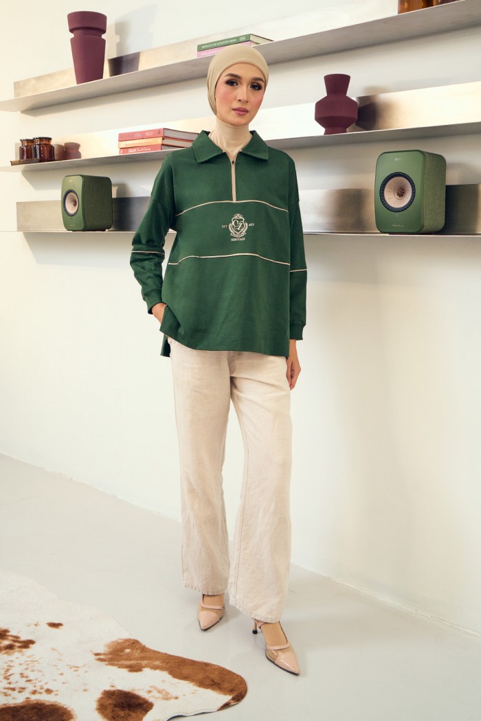 Nyra Premium Shirt - Emerald Green