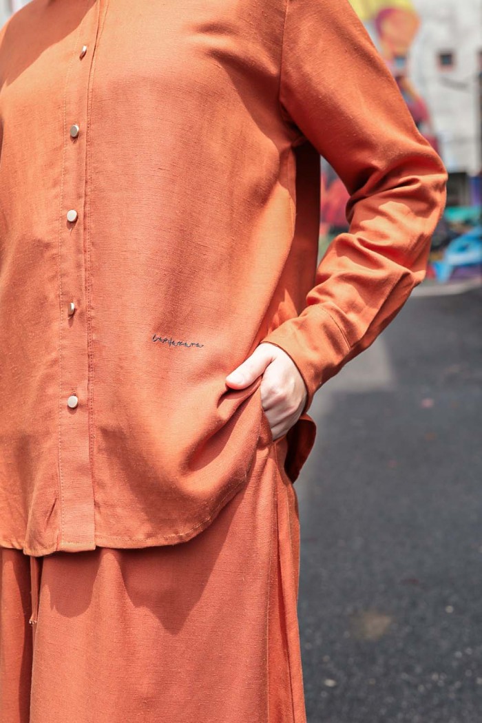 Evelyn Suit Plain - Burnt Orange