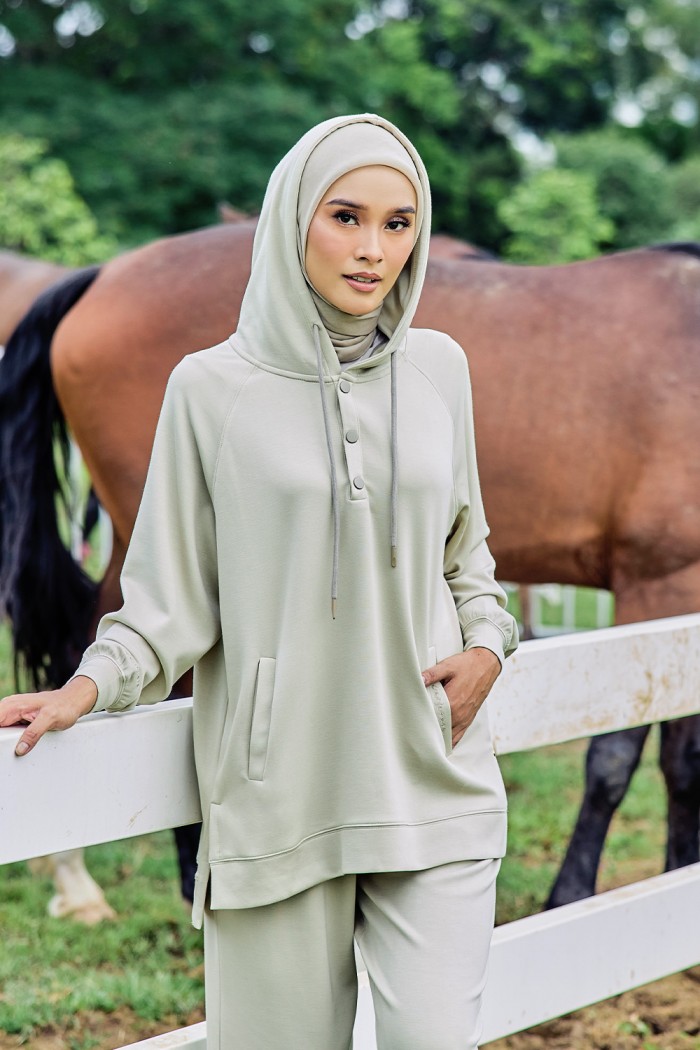 Gisele Suit Hoodie - Dusty Green