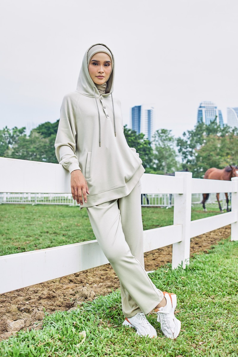 Gisele Suit Hoodie - Dusty Green