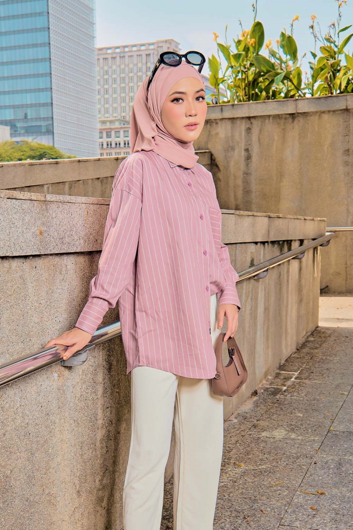 Elise Shirt - Dusty Pink