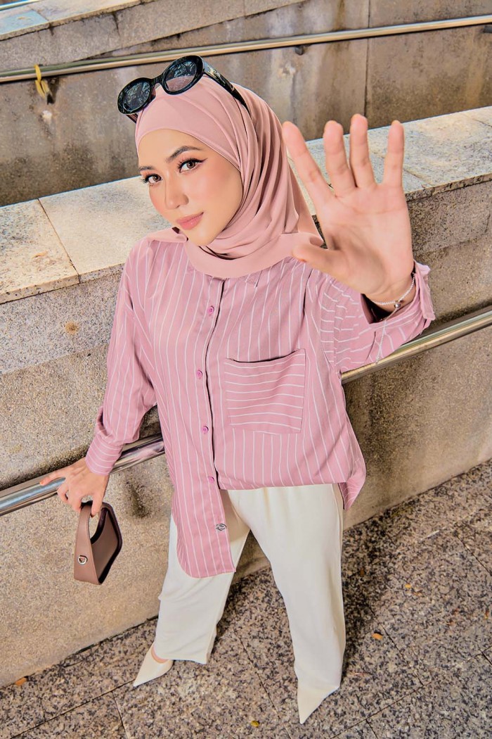 Elise Shirt - Dusty Pink