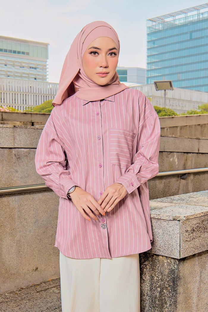 Elise Shirt - Dusty Pink