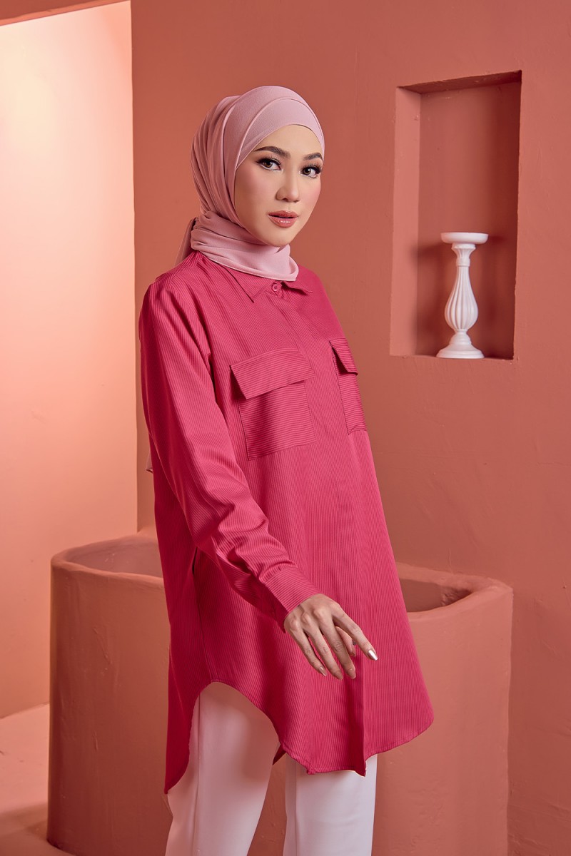 Amara Shirt - Pink Magenta