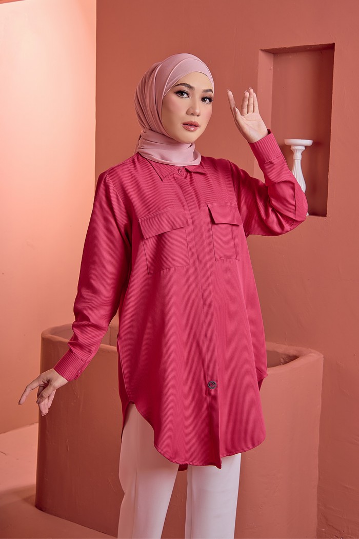 Amara Shirt - Pink Magenta