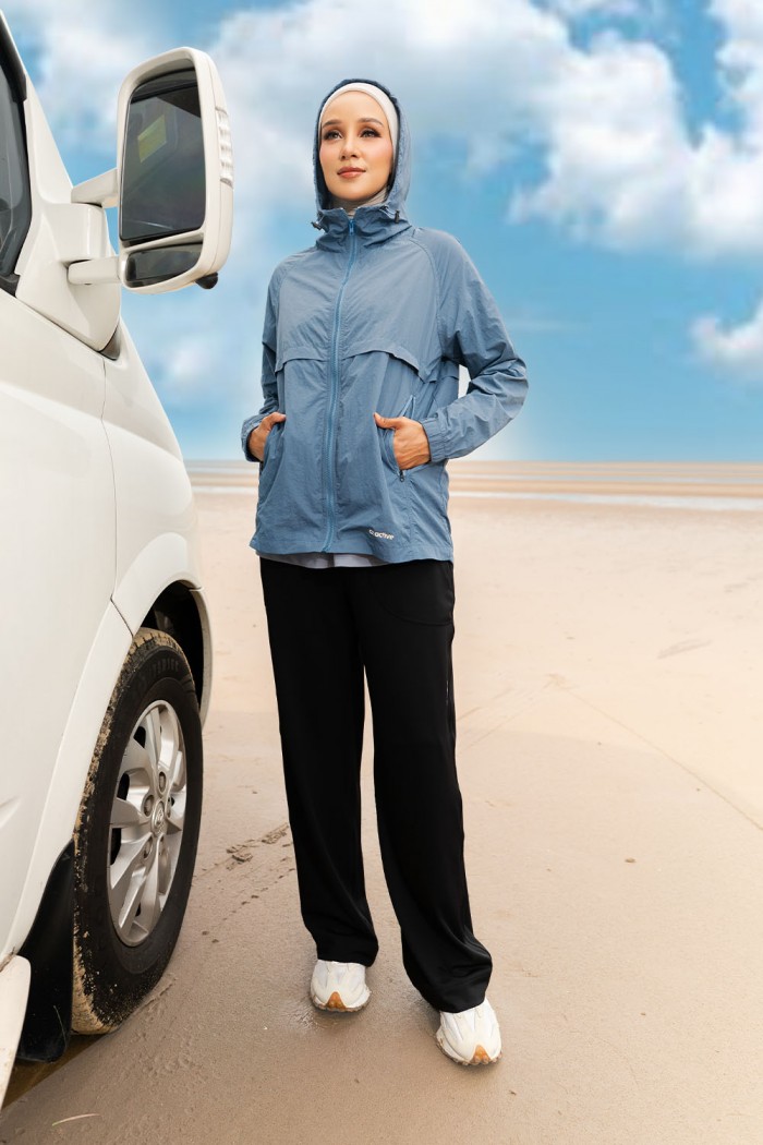 Coralé Windbreaker - Dusty Blue