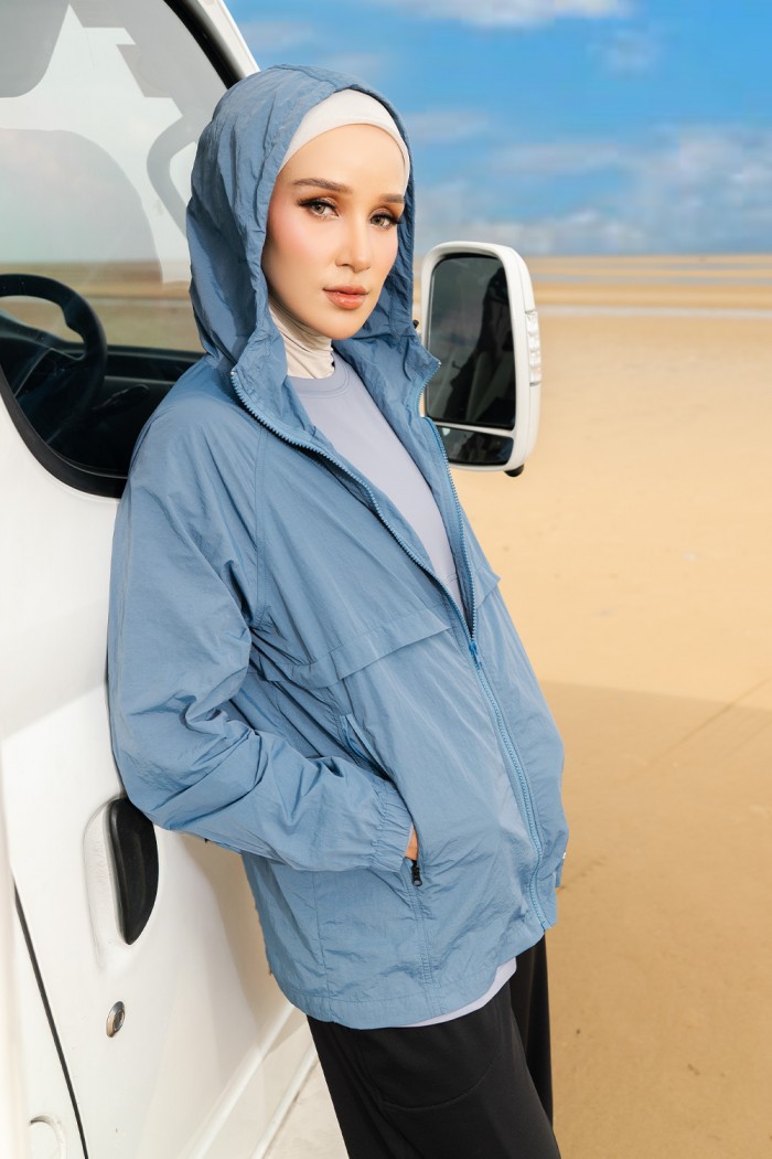 Coralé Windbreaker - Dusty Blue