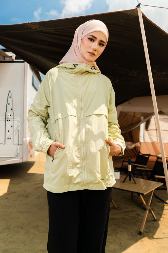 Coralé Windbreaker - Tea Green
