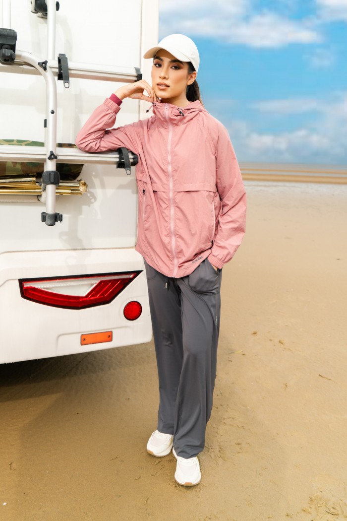 Coralé Windbreaker - Blush Pink