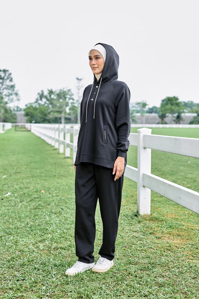 Gisele Suit Hoodie - Black