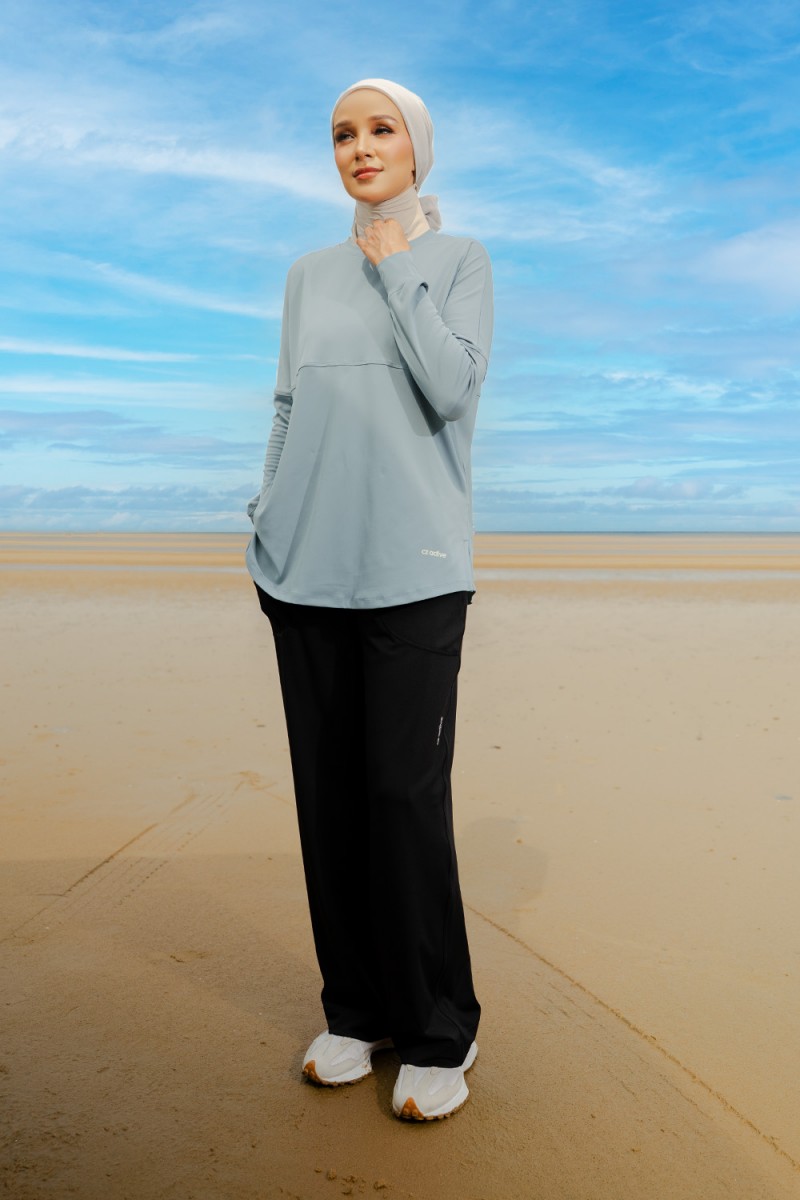 Lightweight Dry-Fit Top - Greyish Blue