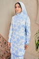 Qejora Kurung - Sky Blue