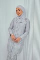 Primadona Kebaya - Silver Grey