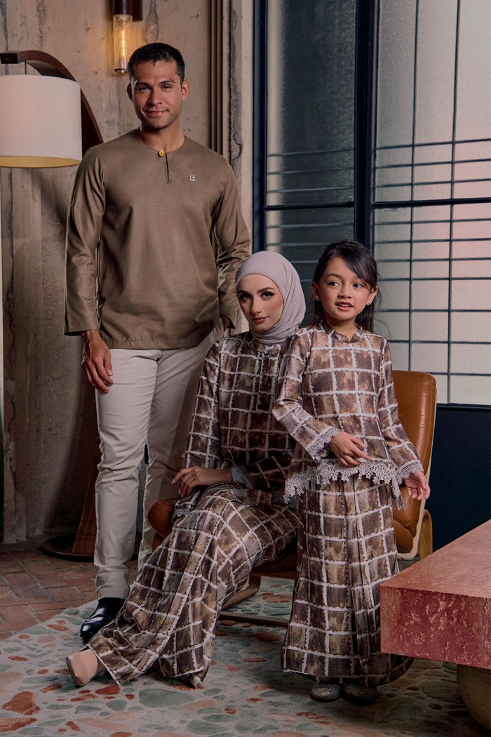 Eva Mini Kurung Kids - Rich Brown